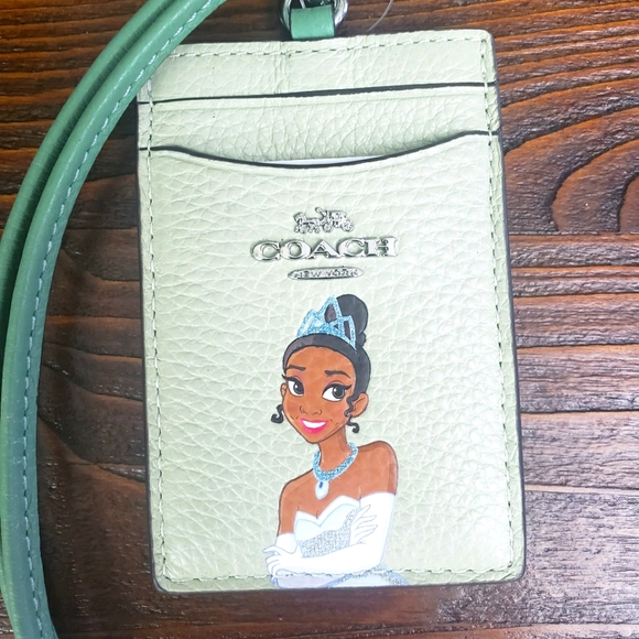 Coach x Disney Tiana badge lanyard ID